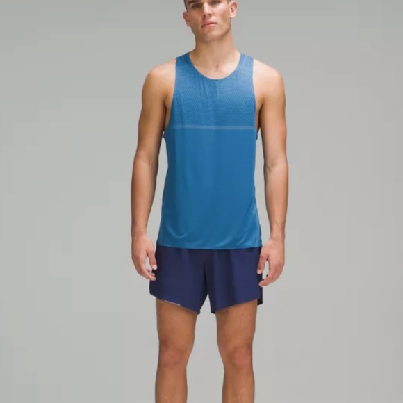 lululemon athletica Fast and Free Singlet Breathe - Men's Size Medium - Picture 1 of 6